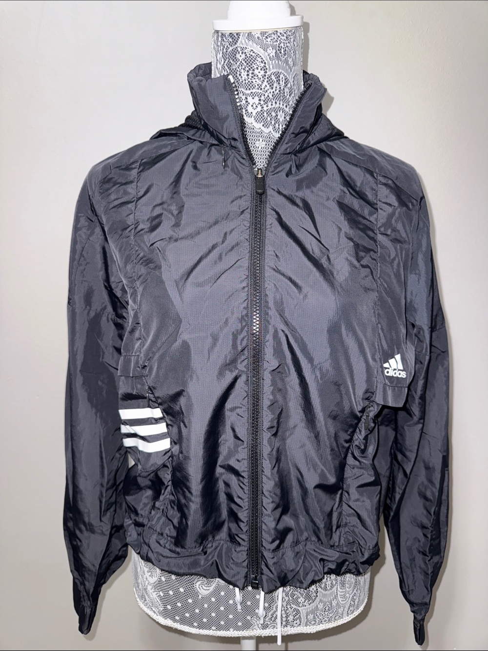 Adidas Black Mesh Sports Jacket